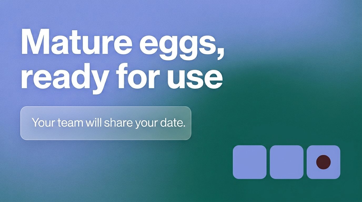 Mature eggs, ready for use — variant B
