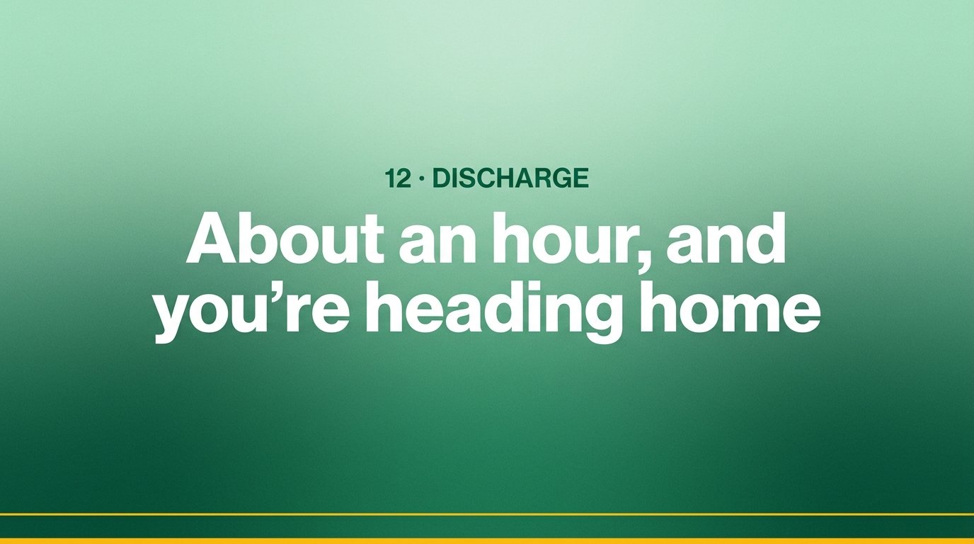 About an hour, and you're heading home — variant B