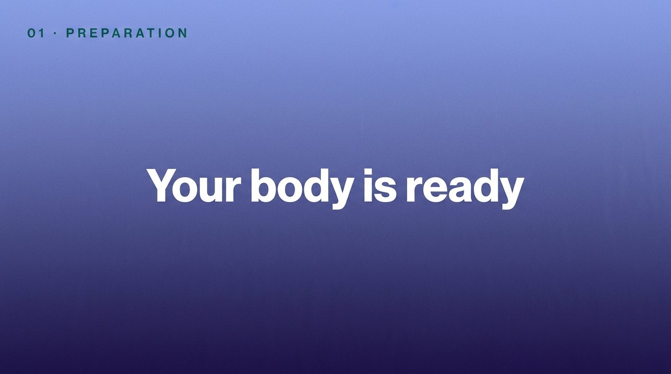 Your body is ready — variant B