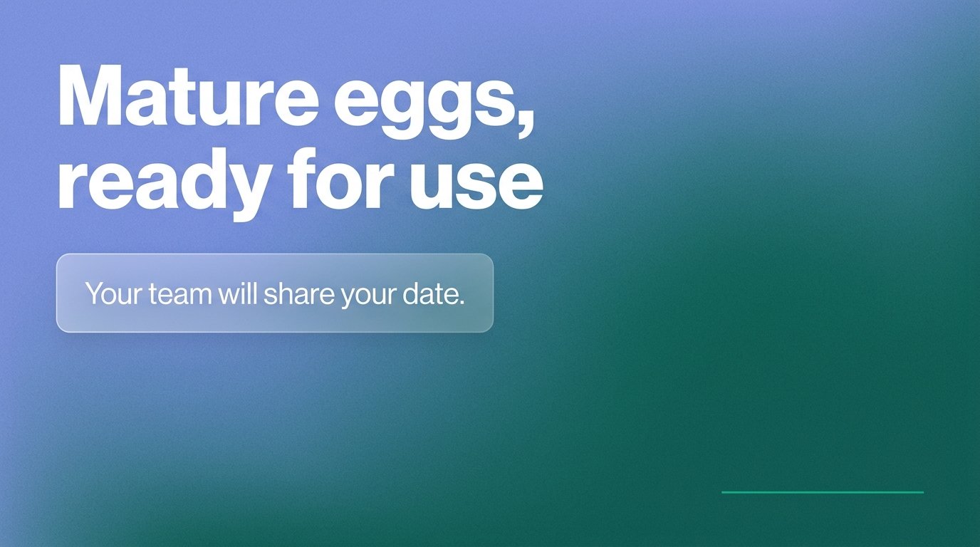 Mature eggs, ready for use — variant C